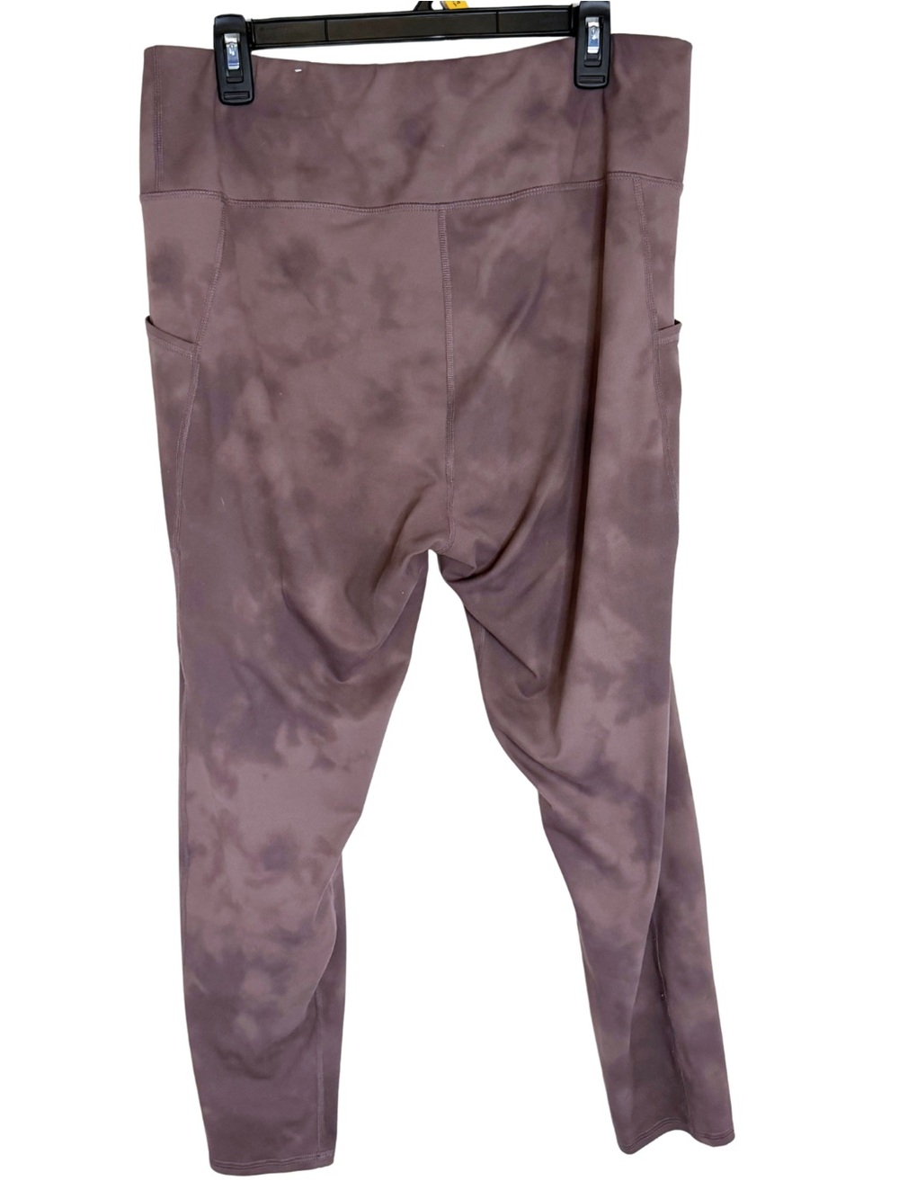 3/$20 Maurices Dusty Mauve Tie-Dye High Waist Leggings Size XL Short - Picture 2 of 4